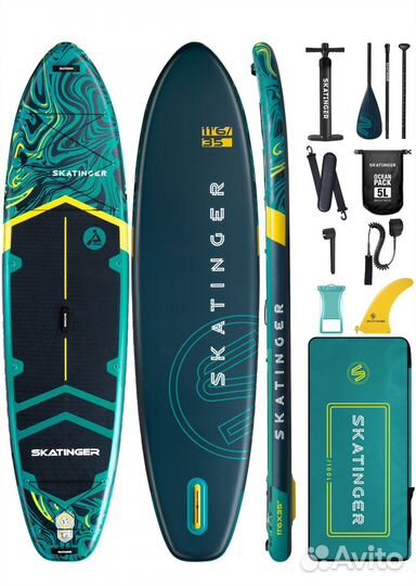 Сапборд Sup board skatinger широкий для йоги