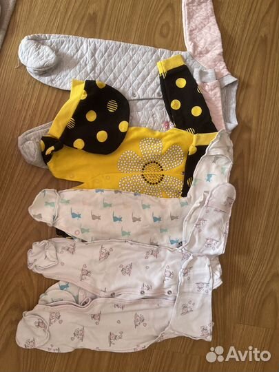Пакет вещей на девочку от 0 до 4 месяцев