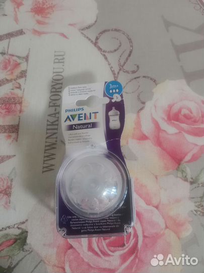 Philips avent Natural SCF043/27, 3м+, соски 2 шт