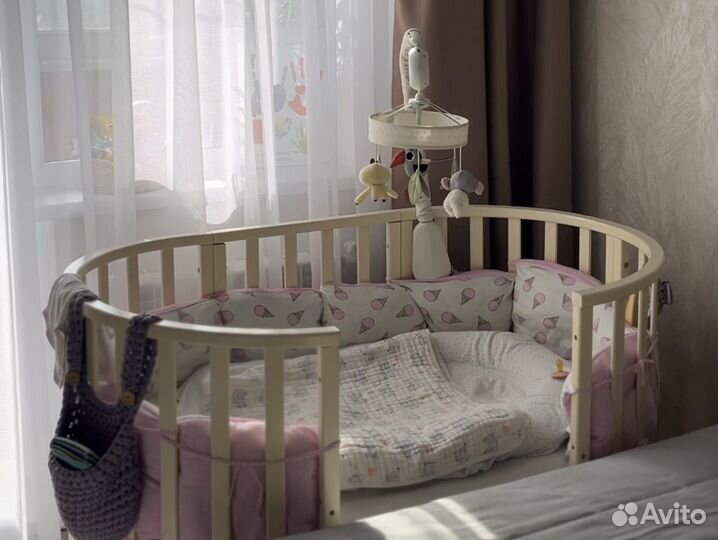 Кроватка для новорожденных круглая