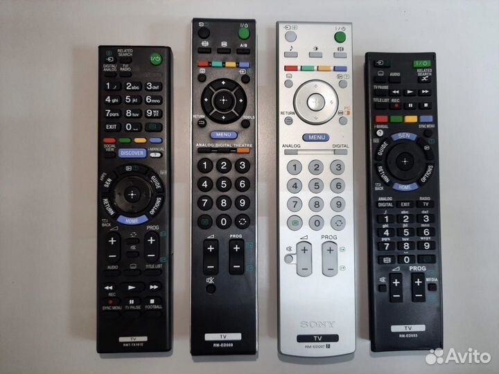 Пульты Sony, разные модели