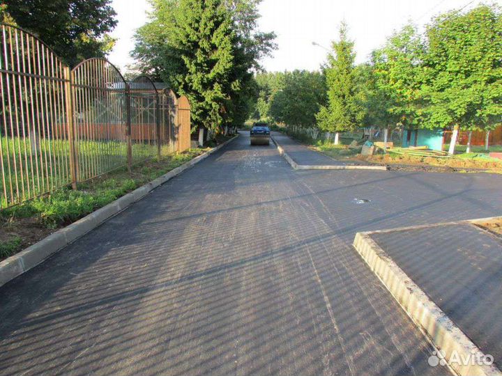 Асфальтирование укладка асфальта Асфальтная крошка