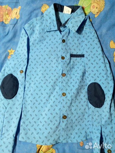 Рубашка синяя детская