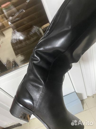 Сапоги женские,зимние,натуральная кожа