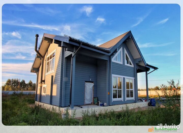 Семейный дом из клееного бруса 157 м2