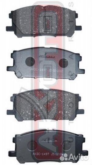Akyoto akdc-1497 Колодки тормозные дисковые передн