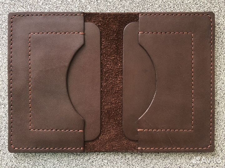 Обложка для автодокументов натуральная кожа