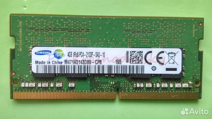 DDR4 4GB SO-Dimm Hynix, Samsung