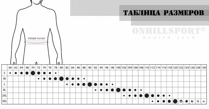 Пояс с карабином, 2 слоя, XL, без логотипа