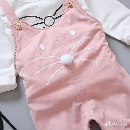 Комбинезон новый с лонгсливом на девочку 74/80