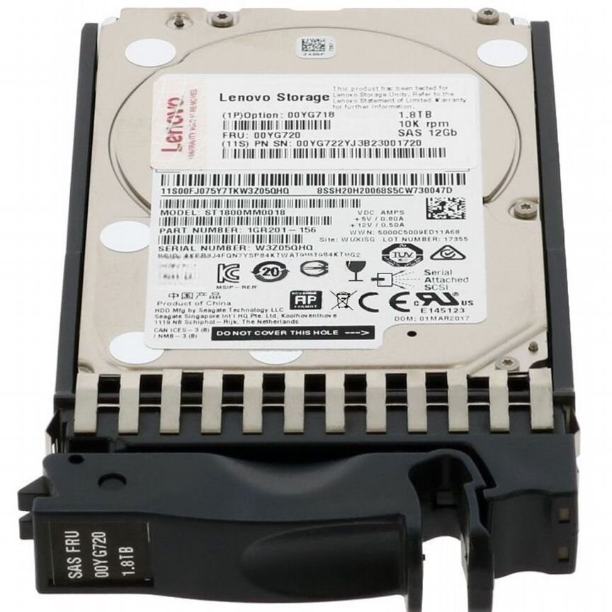 [U1200] Жесткий Диск Lenovo 1.8tb 00yg718 00yg720 00yg722 U1200