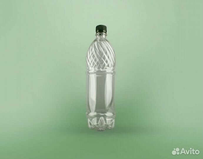 Пэт бутылка 1 л прозрачная