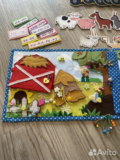 Планшет фетр Синий трактор