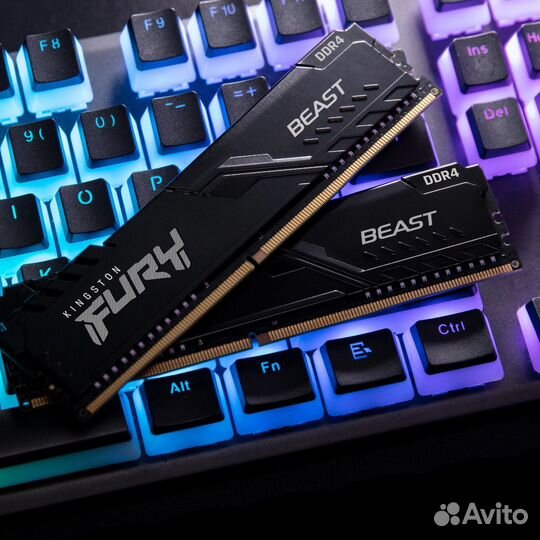 Оперативная память Kingston fury BeastBlack RGB