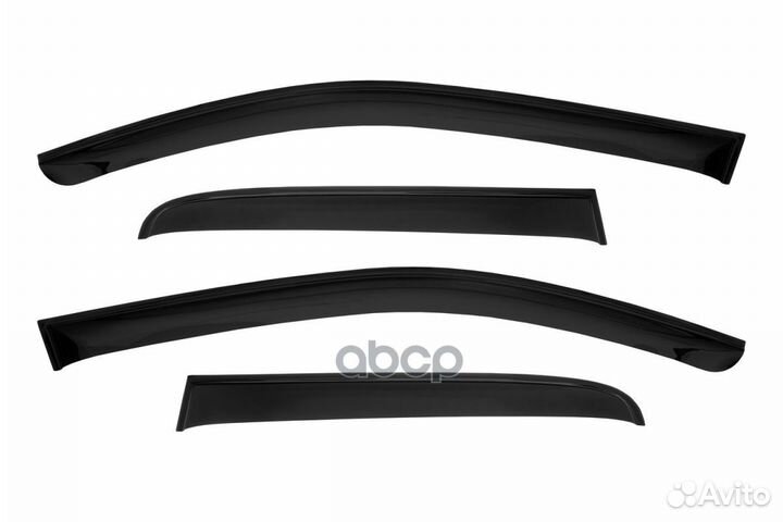 Дефлекторы renault duster 20- окон кросс. (комп