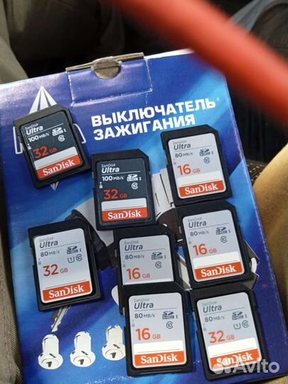 Карта памяти flash SD, microSD