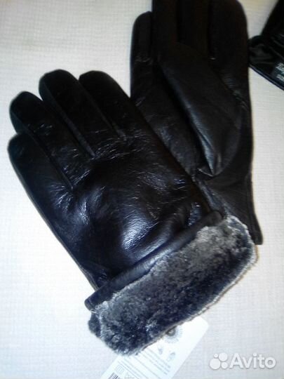 Перчатки мужские и варежки жен. кожаные, разные
