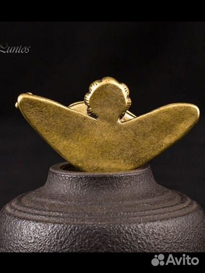 Новая фигурка Лягушка-пофигушка латунь