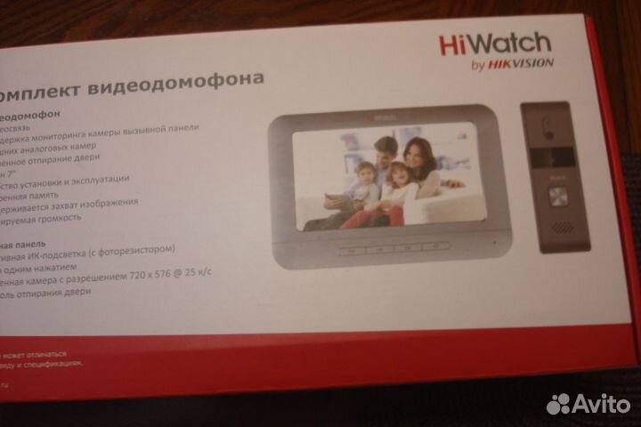 Комплект видеодомофона HIWatch DS-D100ikwf