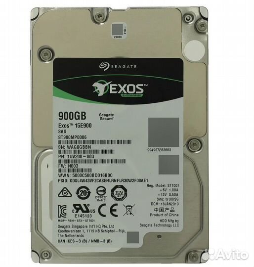 900 гб Жесткий диск Seagate Exos 15E900 ST900MP000