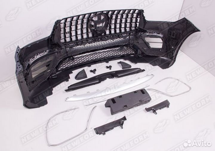 Бампер передний 63 AMG хром Mercedes GLE 167