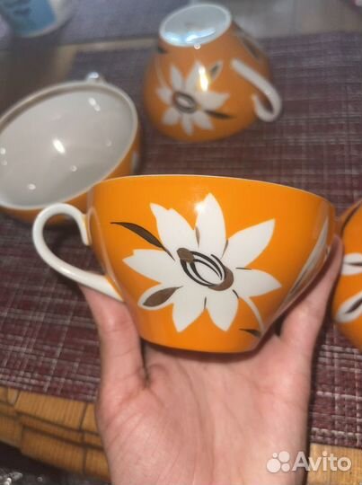 Чашка тигровая лилия 1960-1970 дулево 1 сорт