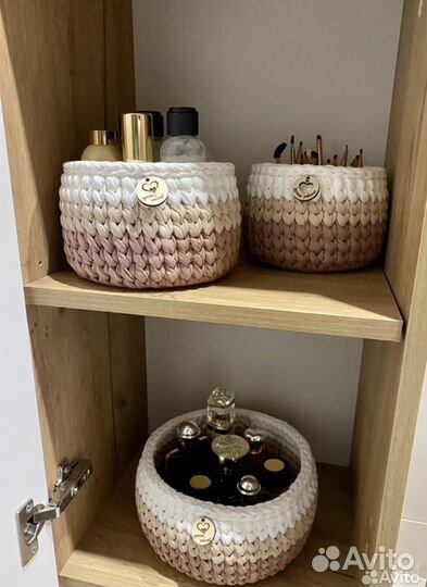 Подарок к празднику. Корзины вязаные