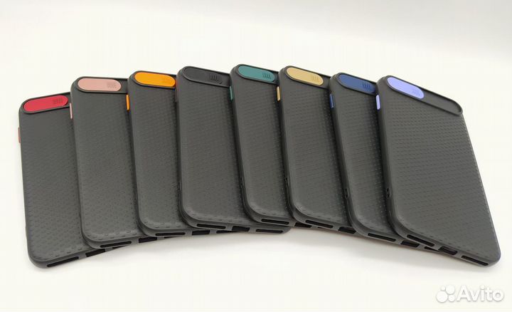 Чехол силиконовый Slide camera для iPhone