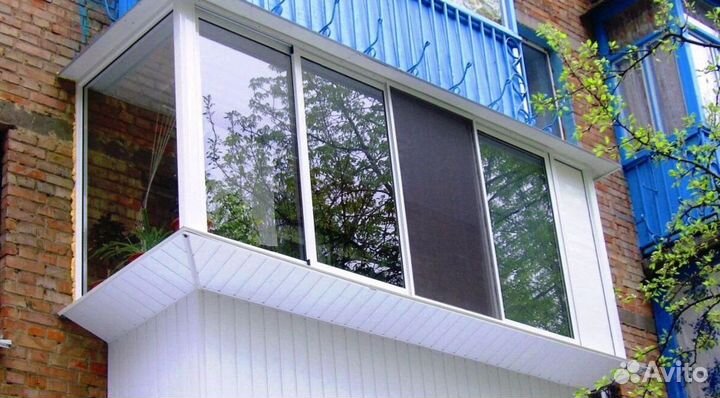 Остекление балконов и лоджий в рассрочку O2284