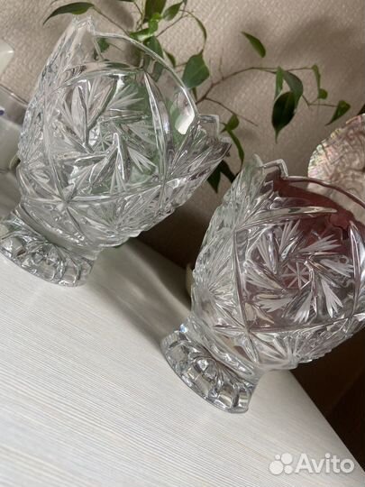 Конфетница хрусталь