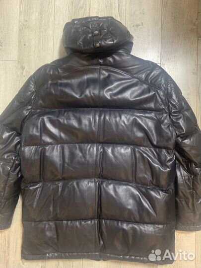 Пуховик мужской 58 размера натуральная кожа ritter