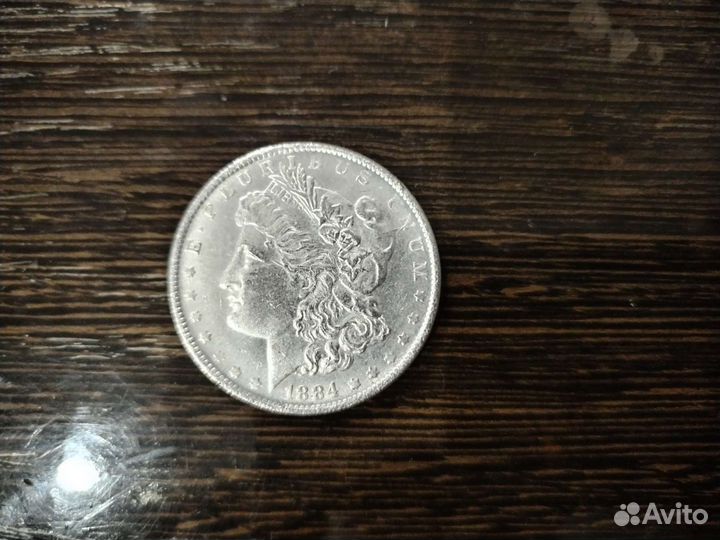 1 Morgan Silver Dollar 1884-CC