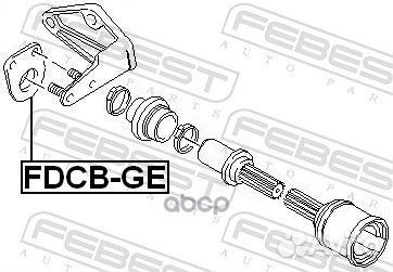 Подшипник опорный привода fdcbge Febest