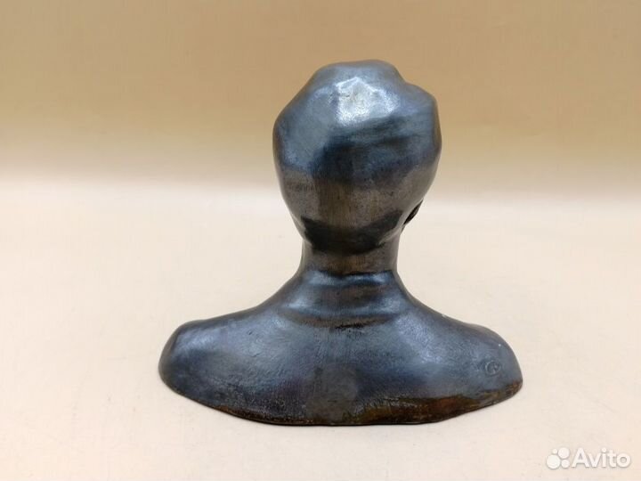 Бюст Сергей Есенин литье силумин 10,5 см