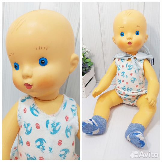 Кукла пупс СССР большой Охтален