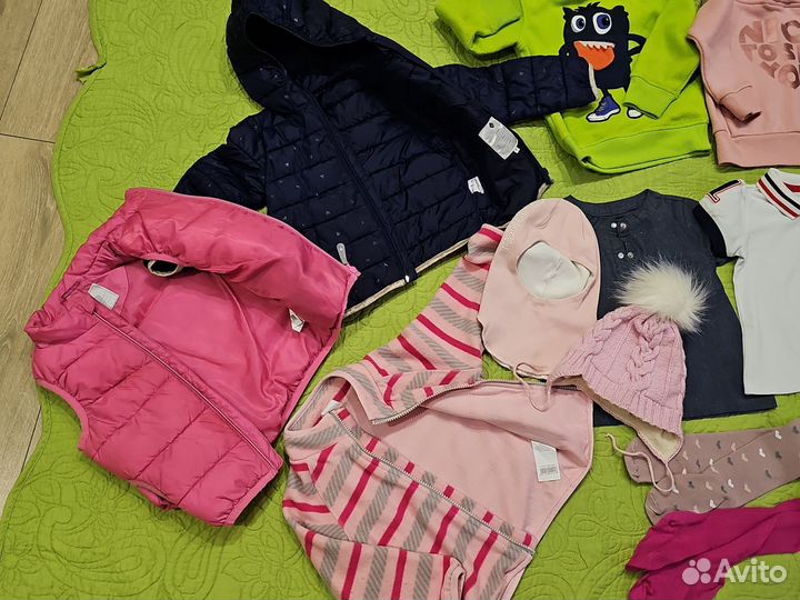 Вещи для девочки 16 шт. пакетом 92