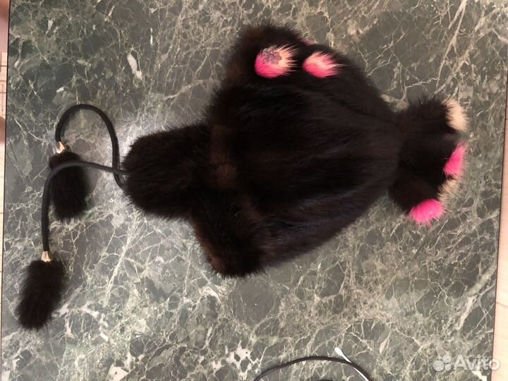 Шапка норковая зимняя детская 3-5 лет