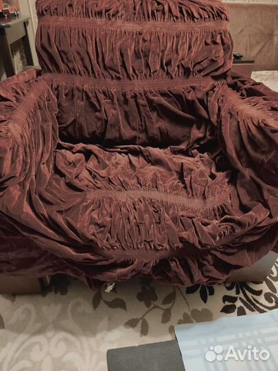 Покрывало на диван и два кресла универсальные