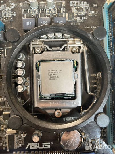 Материнская плата asus p7h55-m с проц+озу