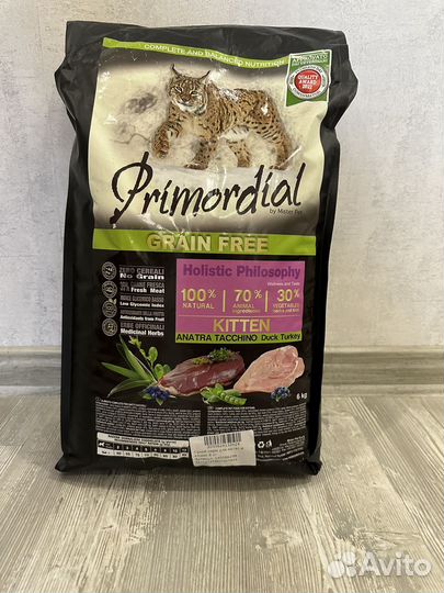 Корм для кошек Primordial