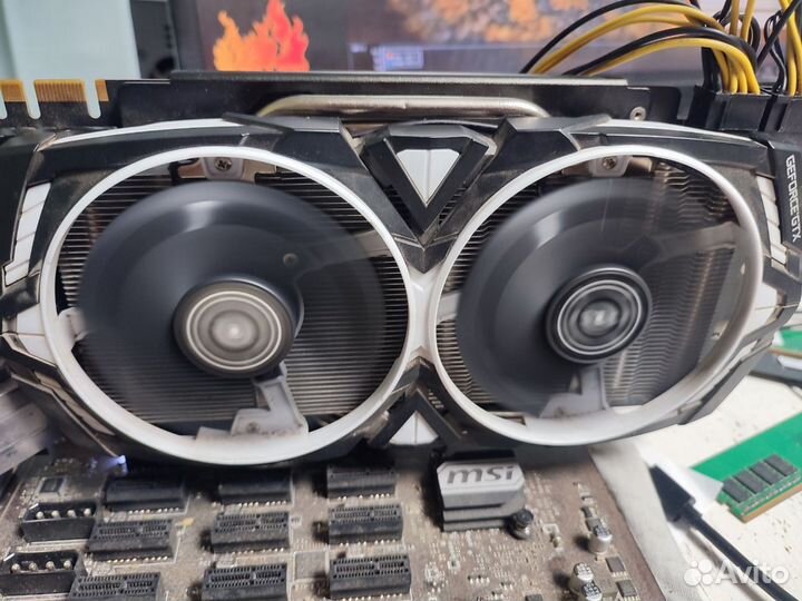 Продаётся видеокарта MSI 1080ti Armor OC 11GB