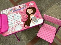 Комплект детской мебели с Азбукой-стол+мягкий стул