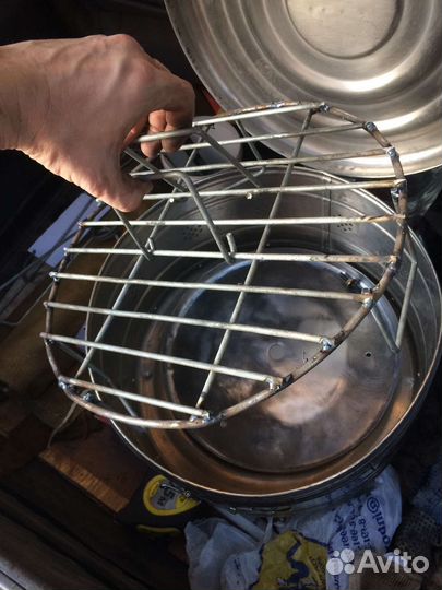 Ёмкость из нержавейки для копчения. Новая
