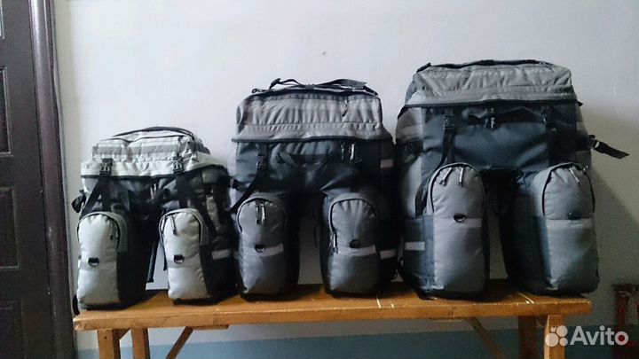 Велорюкзак. Рюкзаки для велотуризма. Велобаулы