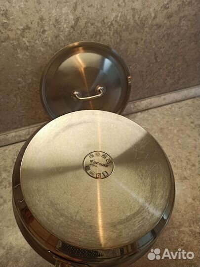 Сковорода сотейник из нержавейки Гурман всмпо