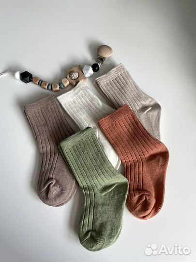 Носки для новорожденного 0-6мес 5 пар