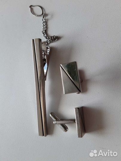 Запонки и зажимы для галстука. Цена за все