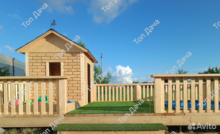 Детская площадка с песочницей