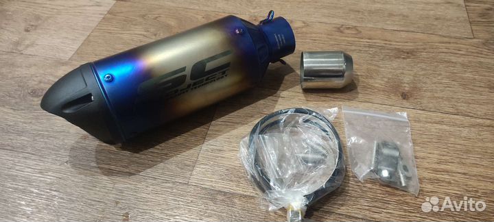 Новый глушитель на мотоцикл