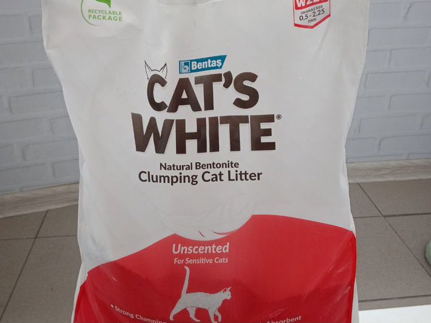 Наполнитель Cat's White для кошачьего туалета